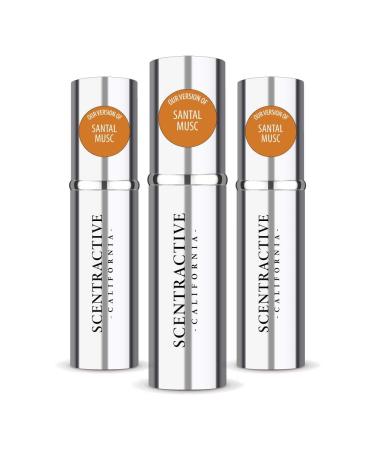 CA Perfume Impression of Santal Musk For Women & Men Replica Version Fragrance Dupes Concentrated Long Lasting Eau de Parfum Spray Refillable Atomizer Bottle 0.17 Fl Oz/5ml-X3 NARCISO R. SANTAL MUSC IMPRESSION 0.51 Fl Oz (Pack of 1)
