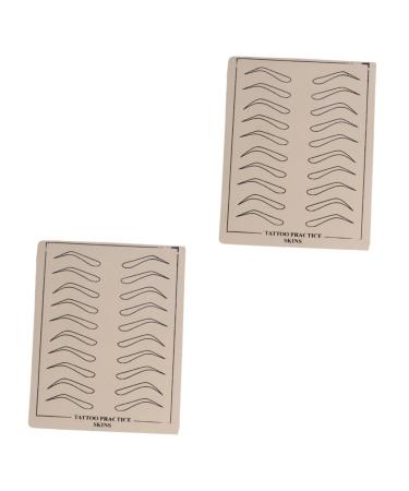 FOMIYES 12 Sheets eyebrow practice skin eyebrow microblading skin cosmetic 6 Pcsx2pcs As Shownx2pcs