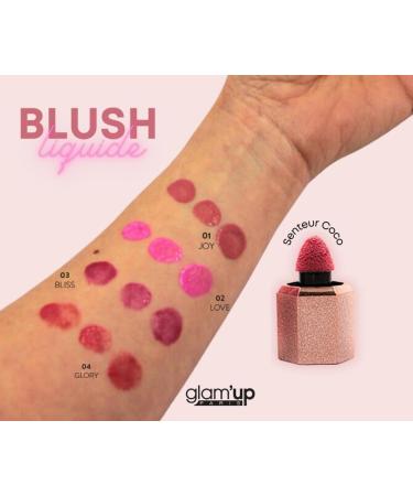  GLAM UP PARIS Glam'Up Paris - Lovely Blush - Complexion & Lips - Liquid Blush for Cheeks and Lips - Gel-Filled Liquid Blush - Lightweight Texture - Long-Lasting - Matte and Natural Finish - All Skin Types - Glory - Buy Online on GoSupps.com