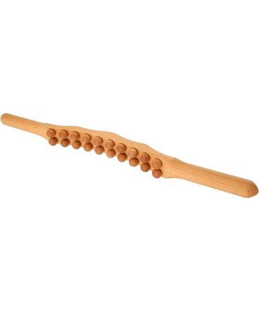 Muscan Therapy Massage Tab - Gua Sha Stick & 20 Pearl Wooden Scratching Bar for Muscle Relaxation | International Shipping - Buy Online on GoSupps.com