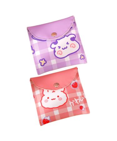 Lurrose 2st money bags menstruation bag for the first period wallet bags for women's bandages Bag holder for breastfeeding inserts collecting bags - wear puu