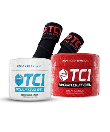TC1 Thigh Wraps Bundle Sculpt Advanced Topical Sweat Workout Enhancer with Capsaicin