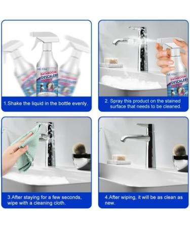 Acssart Bathroom Descaler Acssart Foam Cleaner Bathroom Descaler Foam Cleaner Acssart Foam Cleaner Bathroom Stubborn Stains Cleaner (5pcs) - Buy Online on GoSupps.com