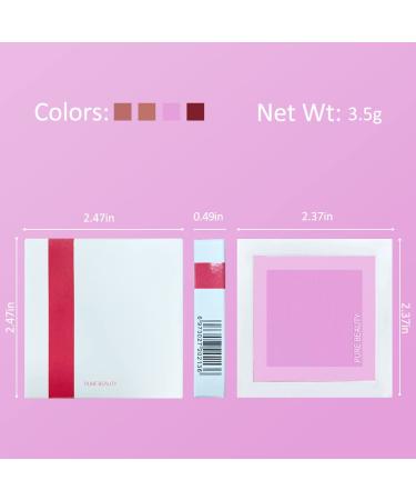 Erinde Matte Cream Blush for Cool Skin Colors - Lightweight Lip and Cheek Tint - Purple Blush 3 in 1 - Buy Online on GoSupps.com