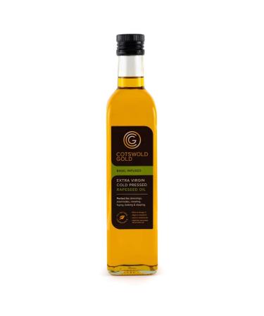 Cotswold Gold Basil Infused Rapeseed Oil 500 ml Basil Infused 500 ml (Pack of 1)