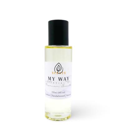 Xcents - My Way Essential Oil Scent - Luxury Hotel Inspired Aromatherapy Scent Diffuser Oil - Lush Sandalwood Vetiver Leather - 4 Fl Oz / 120 ml
