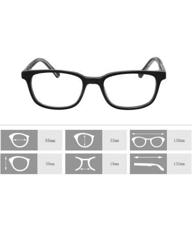 BEZAX +6.50 +7.00 High Magnification Blue Light Blocking Reading Glasses for Men & Women - ZF115 | International Shipping - Buy Online on GoSupps.com