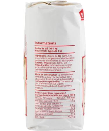 T45 Pastry Flour 1kg x 2 - Buy Online on GoSupps.com