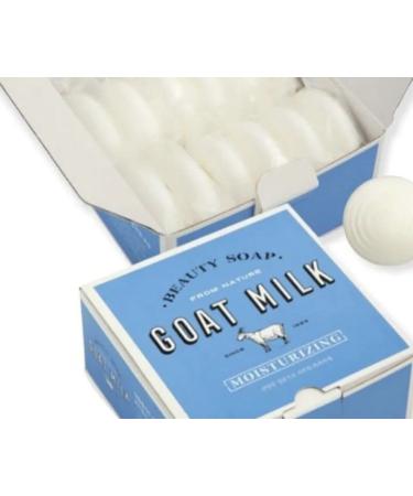 SHOWERMATE Goat Milk Soap White Milk 3.17oz (90g) x 12 Bars Total 38 oz