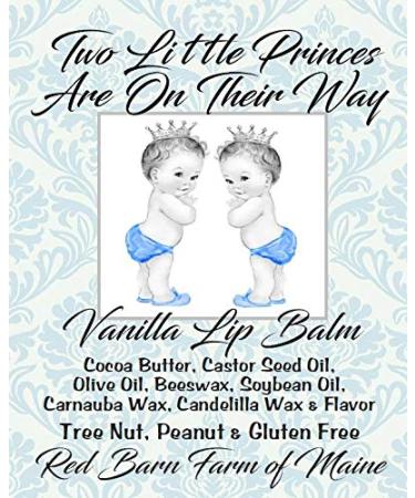 20 Boy Twins Themed Baby Shower Lip Balms | Perfect Favors for Twins Celebration - Buy Online on GoSupps.com
