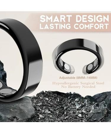 Auvulis Migraine Rings for Women Men Anti Snoring Ring Lymphatic Therapy Ring Auvulis Vitality Migraine Rings Adjustable Fatigue Relief Rings (Black) - Buy Online on GoSupps.com