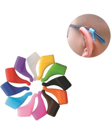 Buy Doitool 24 Pairs Silicone Anti-Slip Glasses Ears Tube Hook - Slide-Resistant Brass Earrings for Eyewear - International Shipping Available - Buy Online on GoSupps.com