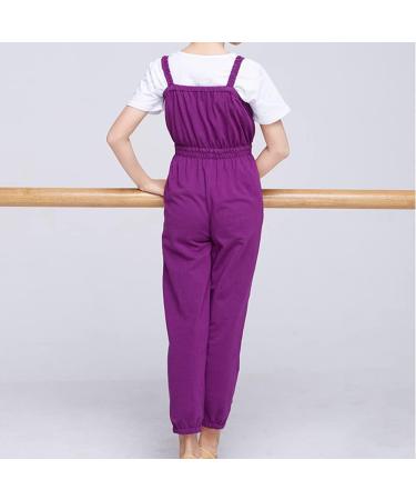 Libaobaoyo Girls Dance Pants Ballet Yoga Gymnastics Rompers - Purple (14-15 Years) - Buy Online on GoSupps.com