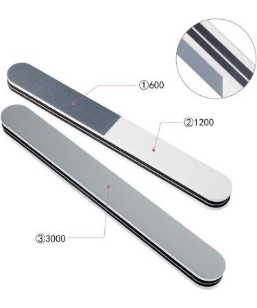 8PCS 3 Way Nail File and Buffer Set for Poly Gel and Acrylic Nails - Manicure Tools for Home and Salon Use - Buy Online on GoSupps.com