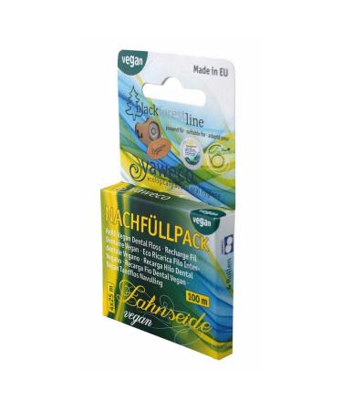 Yaweco dental floss made of PLA - vegetable waxed vegan refill pack (pack of 2)