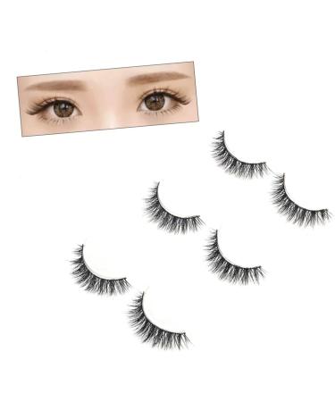 FOMIYES 3 Pairs Fake Eyelash Long Thick Eyelashes False Eyelash Fake Lashes Natural Eyelashes Cross - Buy Online on GoSupps.com