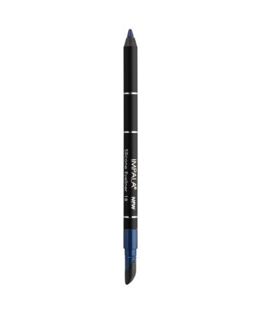 IMPALA | Waterproof Eyeliner with Silicone Dark Blue Color No. 18 | Defined Line or Smudged Effect | Easy-to-Apply Creamy Texture | Intense Long-Lasting and Water-Resistant Color 18 Dark Blue