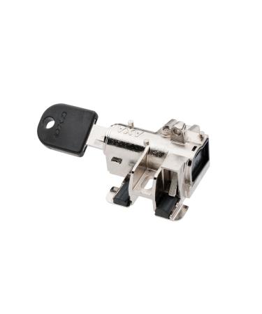 AXA Unisex Adult Bosch 2 Tube Bicycle Battery Lock Silver Not applicable