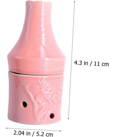 Beavorty Peach Blossom Moxibustion Ceramic Bottle - Smoke-Free Moxa Tank & Chinese Massage Tools - Roller Massager & Gua Sha Cup in Pink Fabric Box - Buy Online on GoSupps.com