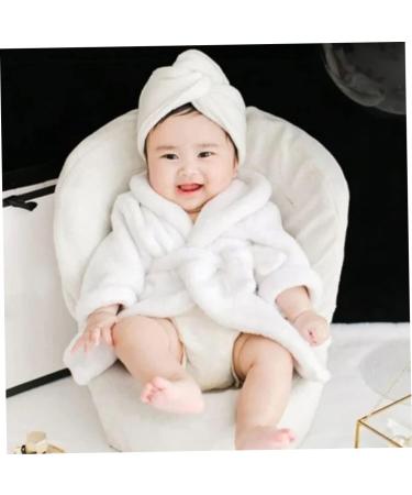 Buy Apofly Baby Bathrobe & Toddler Towel | Newborn Photography Props | White Costume Set (0-3m) - Buy Online on GoSupps.com