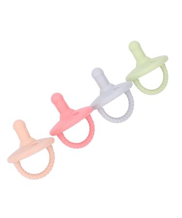 Silicone Baby Pacifier Set - 4PCS Breast-Like Design with Skin Texture for Nursery | International Shipping - Buy Online on GoSupps.com