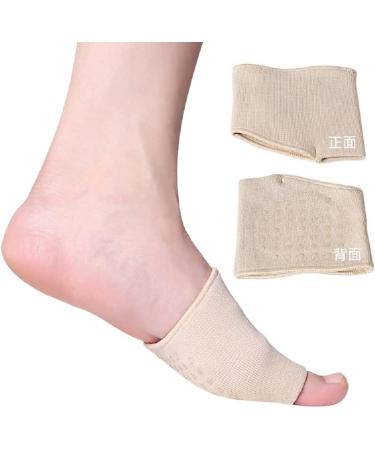 Medium Footed Upholstery Cushions for Morton's Neuroma & Metatarsalgia Relief - Anti-Slip Light Yellow Foot Cuffs (1 Pair) - Buy Online on GoSupps.com