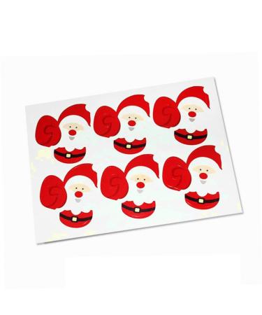 Mikinona Mikinona 54 Pieces Christmas Candy Packaging Decor Paper for Lollipop Decoration Party Child Card Lollipop Cute Christmas Decorations Lollipop Christmas Wrapping Card