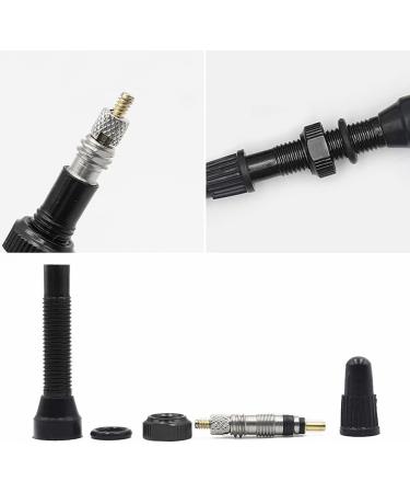 Shop Sioppkik 2-Piece Village Bicycle Tubeless Presta Aluminum Alloy Valve - 54mm for Street & MTB Tires - Black - Buy Online on GoSupps.com