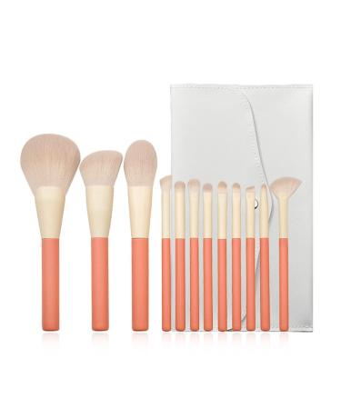DFHBFG Makeup Brush Set Brush Loose Brush Eyeshadow Concealer Makeup Brush Portable Pu Organizer As shown D