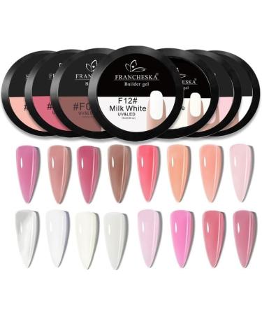 15ml Jelly Nail Extension Gel Pink Clear Pink White Quick Building Sock Off UV LED Phototherapy Varnish Gel Nail Polish - (Color: 7) - Buy Online on GoSupps.com