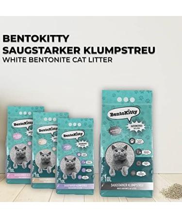 Buy Bentokitty Cat Litter 10L - Clumping Activated Carbon Fine-Grained Sensitive Paw Protection - International Shipping - Buy Online on GoSupps.com