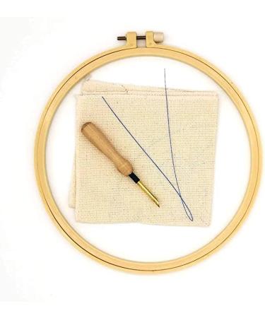 Sunflower and Ladybug Punch Needle Embroidery Kit with Color Pattern, Yarn, Pen Hoop - DIY Rug Hooking Starter Set - Buy Online on GoSupps.com