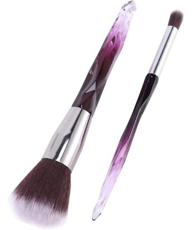 Beifenl Purple Fiber Bright Transparent Crystal Diamond Makeup Brush Blush Foundation Eye Shadow Brush - Buy Online on GoSupps.com