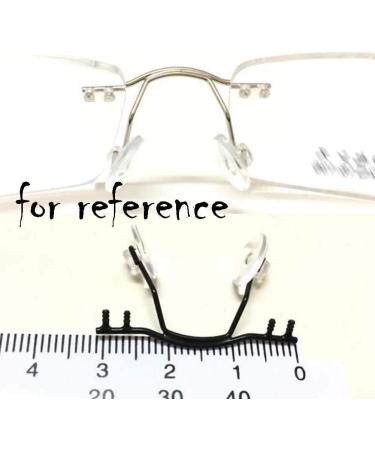 NOYOTA Metal Nose Pad Holder - Purple Eyeglass Nose Bridge Replacement for Rimless Glasses | 1 Piece International Shipping - Buy Online on GoSupps.com