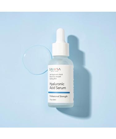 Savvia Skin Care Hyaluronic Acid Serum - Hydrating Anti-Aging Face Serum for Smooth Skin Plumps & Reduces Wrinkles (1 fl. oz / 30ml - Buy Online on GoSupps.com