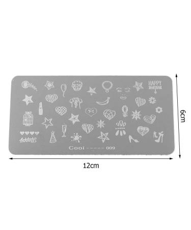 Durable Stainless Steel Nail Stamping Plate | DIY Manicure Printing | Rectangle Nail Art Template 02 - International Shipping Available - Buy Online on GoSupps.com