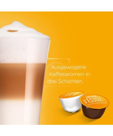 Nescaf Dolce Gusto Latte Macchiato - 96 Capsules | Aromatic Espresso & Creamy Milk Foam - International Shipping Available - Buy Online on GoSupps.com