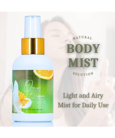 Orange Blossom Body Mist for Women Refreshing Citrus Scent 4 oz - Buy Online on GoSupps.com