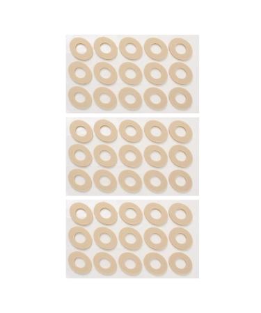 Exceart 3 sheet of corn cushions chicken eyes pavement sponge self -adhesive 45pcs heel pillow oval foot protection foot care pads high heel shoes heel cushion