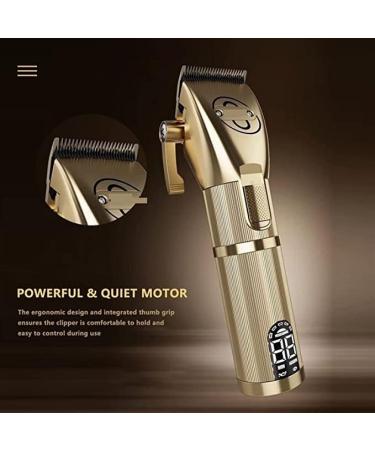 Professional Gold Cordless Hair Trimmer Set - Barber Clippers & Beard Shaver for Perfect Hair Care and Styling - Buy Online on GoSupps.com