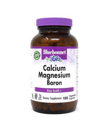 Bluebonnet Nutrition Calcium Magnesium Plus Boron 180 Vegetarian Capsules