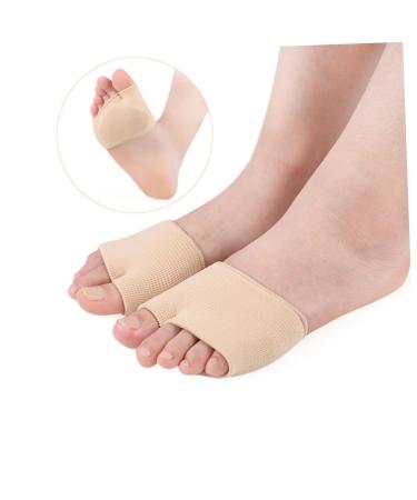 FOMIYES 2 Toe Socks for Ladies - High Heel Footpads & Neuroma Relief | Comfortable Metatarsal Sleeve & Absorbent Half Feet Socks - Size 41-46 Beige - Buy Online on GoSupps.com