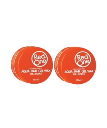 RedOne Maximum Control Aqua Hair Gel Wax Orange 150ml Pack of 2