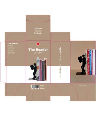 Buy Balvi The Reader Black Metal Bookend - Unique Design for Book Lovers | International Shipping Available - Buy Online on GoSupps.com