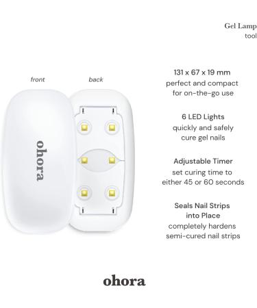 ohora Starter Set: Gel Lamp & Semicure Gel Nail Strips - N Tint Jade & Black - Long-Lasting, Salon-Quality, Easy Apply & Remove - Toxin-Free, Cruelty-Free - Buy Online on GoSupps.com