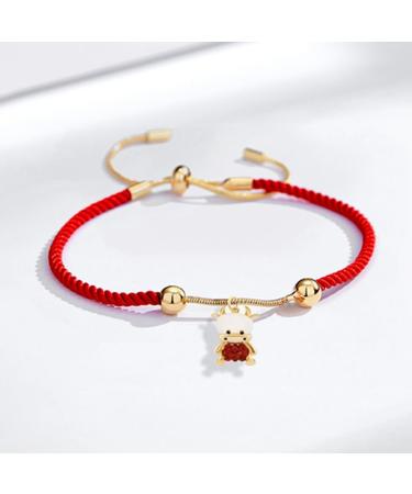 ABOOFAN 3 Pcs Zodiac Ox Bracelet Chinese Zodiac Bracelet Charms Bracelets Feng Shui Natal Year Chinese Zodiac Figurines Chinese Bracelet Ox Year Bracelet Alloy Adjustable Decorations - Buy Online on GoSupps.com