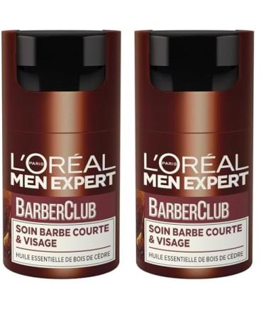 L'Or al Men Expert Barber Club Soin Barbe Courte et Visage - 50ml (Lot de 2) 50 ml (Lot de 2)