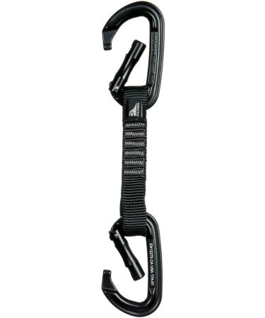 Fusion Climb 4-Pack 12cm Tactical Military Rescue Quickdraw Set with Contigua Straight Gate Black Carabiners - 12cm Quickdraws - Buy Online on GoSupps.com
