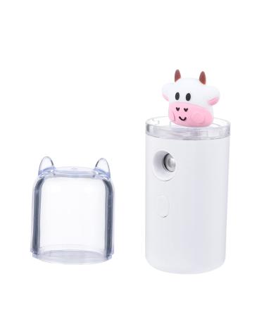 FOYTOKI Moisturizer Hydrating Humidifier Face Cartoon Humidifier Skin Steamer White Plastic Material