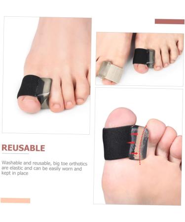 4 Pairs Toe Separator Spacers for Men & Women - Ingrown Toenail Protection | Bunion Relief | Reusable & Straightening - Sebs Black, 2.5x2cm - Buy Online on GoSupps.com